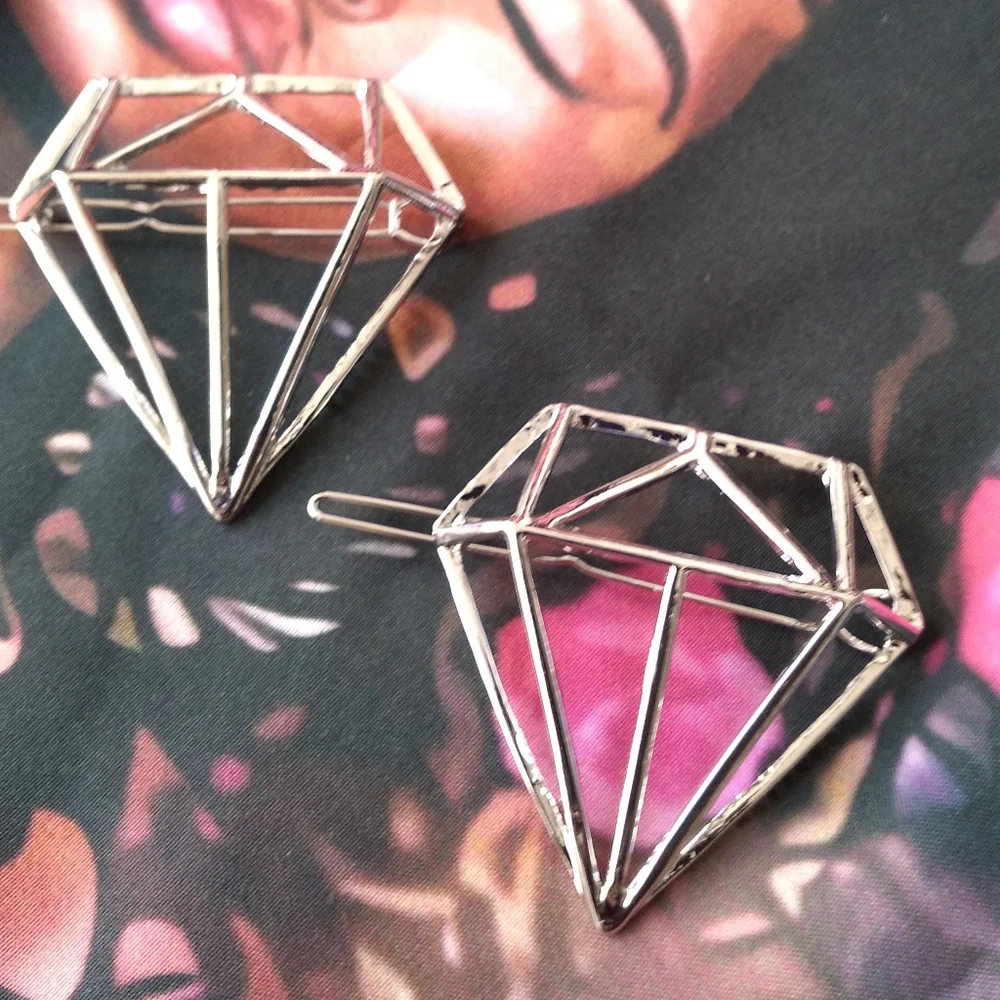 Diamond hair clip